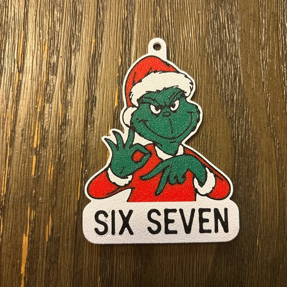 Green and Red 6-7 Ornament